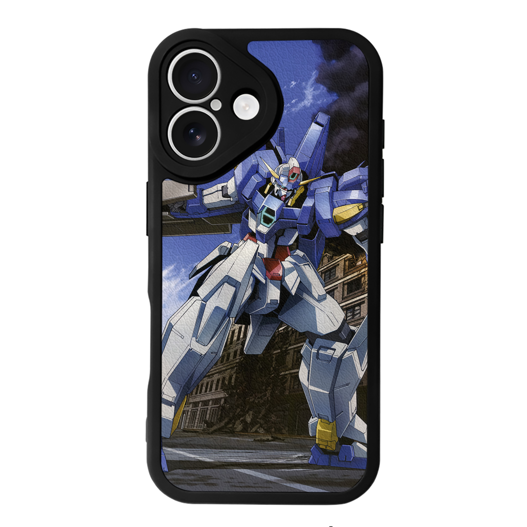 （画像用） 機動戦士ガンダム Mobile Suit Gundam 【iPhone 16シリーズ対応】シリコンスマホケース（レザー調） 材質：シリコン
